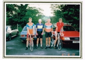<h5>Evening 18km Time Trial</h5><p>3 generations - Jason (Son), George (Bob's Father), Bob, Harvey (Son).</p>