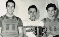 <h5>Hemel Hempsted </h5><p>Won the Nationals in 1963.
From Left - Mick Shea, Bob, Jim Hind</p>