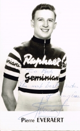 <h5>Pierre Everaert</h5><p>Jacques Anquetil domestic - trained together in the south of France at the age of 20.</p>